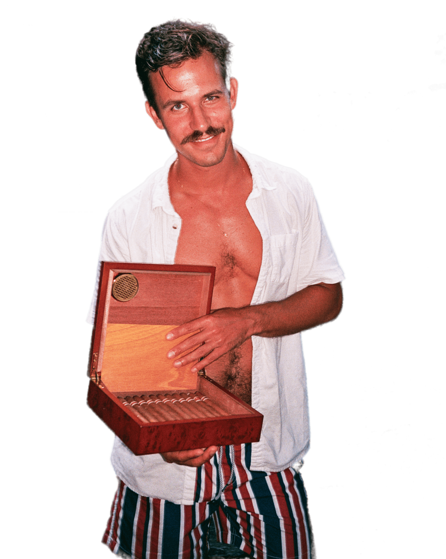 Ricky Beach with cigars